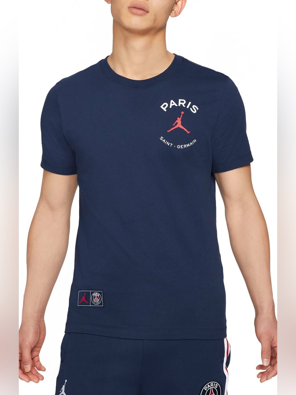 Jordan PSG Paris Saint-Germain Graphic T-Shirt Navy XL